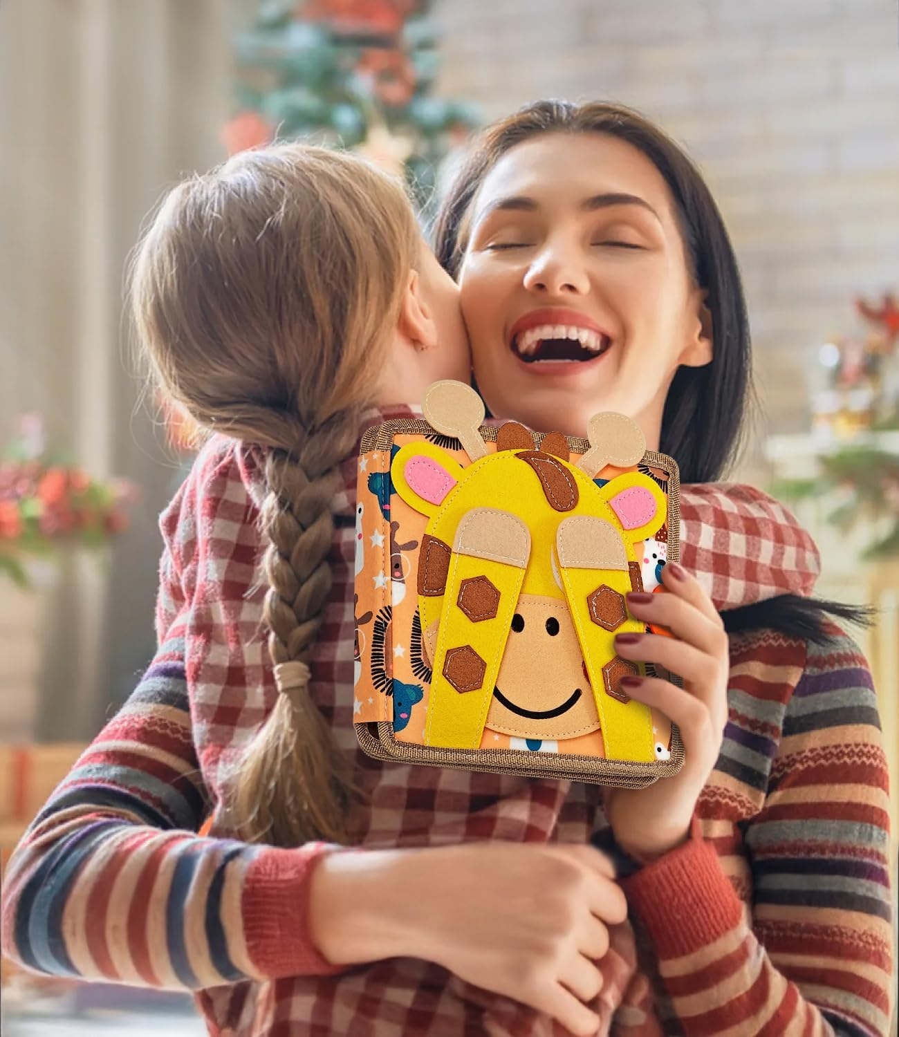 Busy Book for Toddlers, Toddler Busy Board Felt Quiet Book Including 9 Themes Preschool Learning Activities Educational Sensory Toy for Kids Gift, 3D Rainbow Montessori Board Sensory Toy image number 2