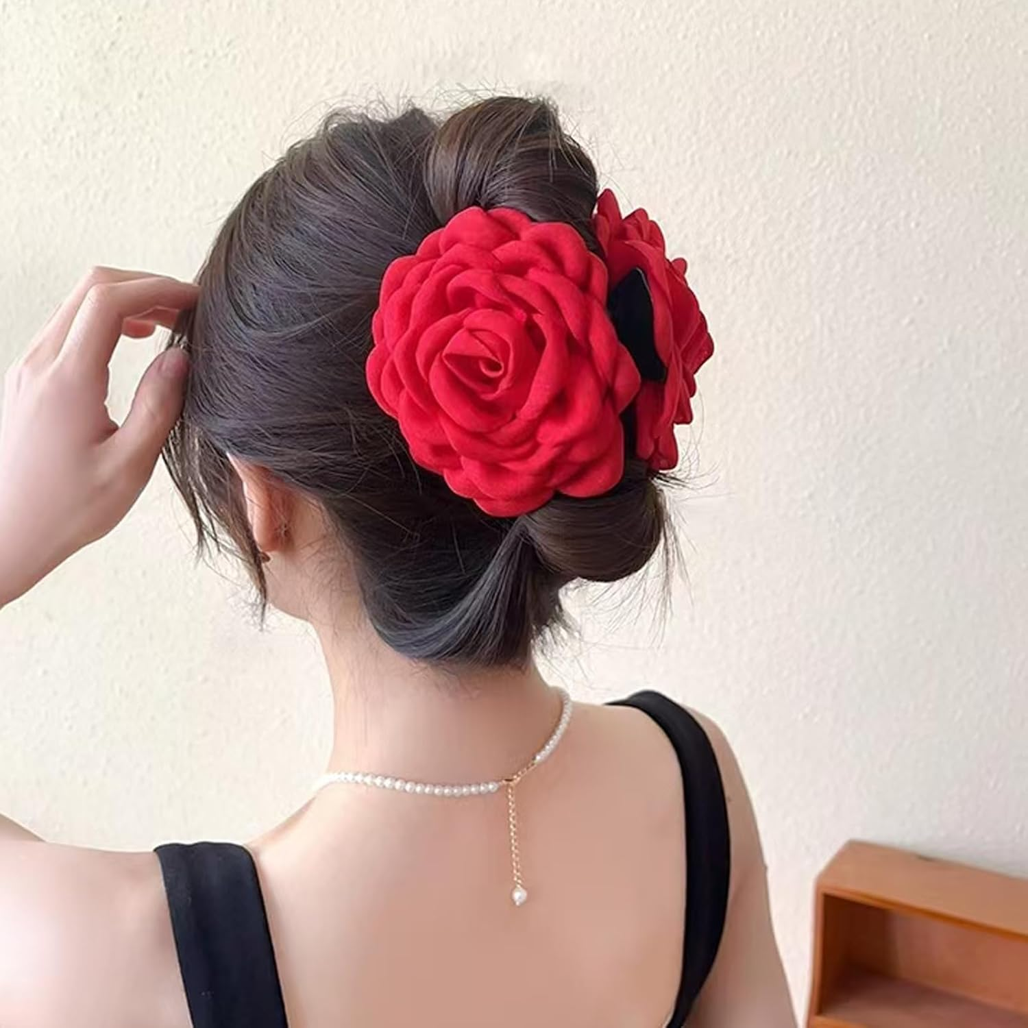 Flower Hair Clips, Set of 2 Women'S Large Hair Claw Clips, Hair Clip Flower, Flower Hair Clips for Hair Decoration of Women