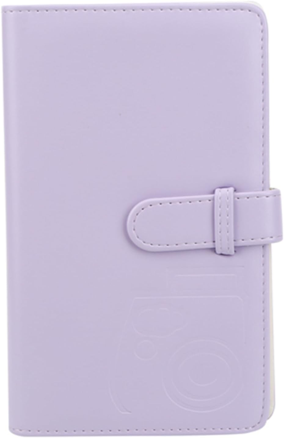 3 in 96 Pockets Photo Album, Picture Albums Cardcase Bank Card Storage Book for Mini11/8/9/7S/25/70/90 Instant Camera Photograph (Purple)