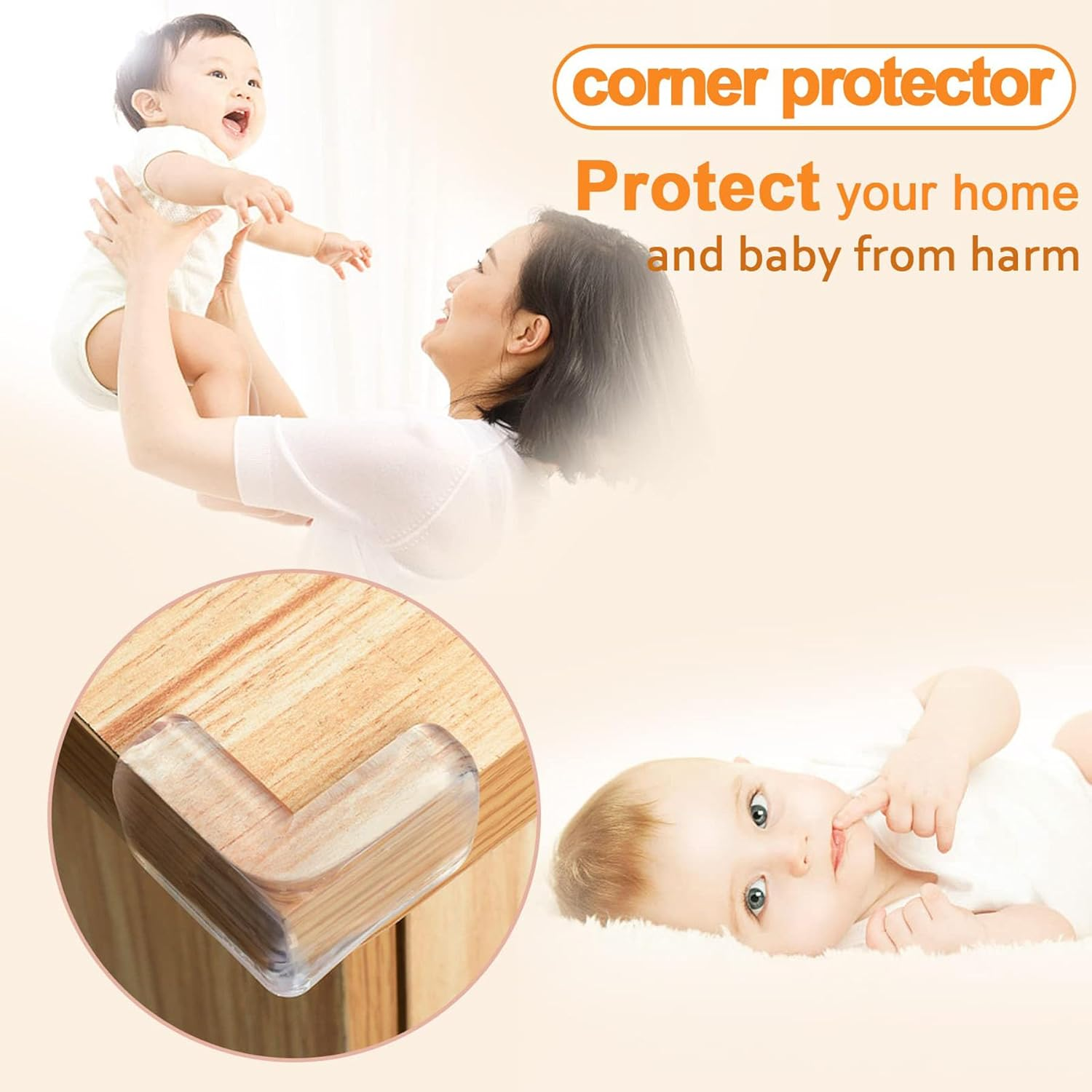 12 Pack Corner Protector for Baby, Clear Furniture Corner Guard & Edge Safety Bumpers for Table Edges & Sharp Corners - Baby Proofing (L Shape) image number 4