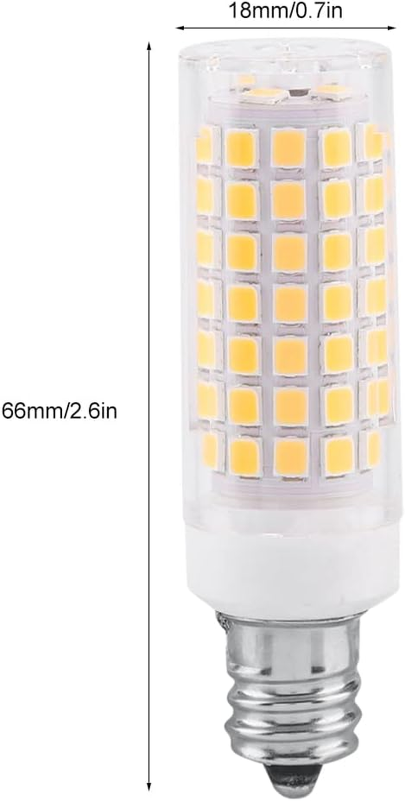 Haofy LED Corn Bulb 6W E12 Base 360&deg; Beam Angle Corn Light 88 SMD LED 630LM for Cabinet Shelf Lighting for Indoor Home Office Decorative Accent Fixtures (E12) image number 7