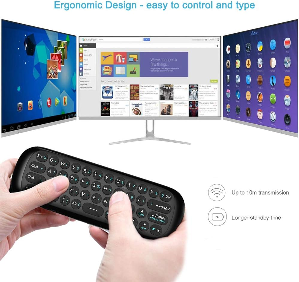 Air Mouse,Wireless Keyboard 2.4G Smart TV Remote with Mouse Game Handle Android Remote Control for Android TV Box/Pc/Smart Tv/Projector/Htpc/All-In-One PC/TV image number 5