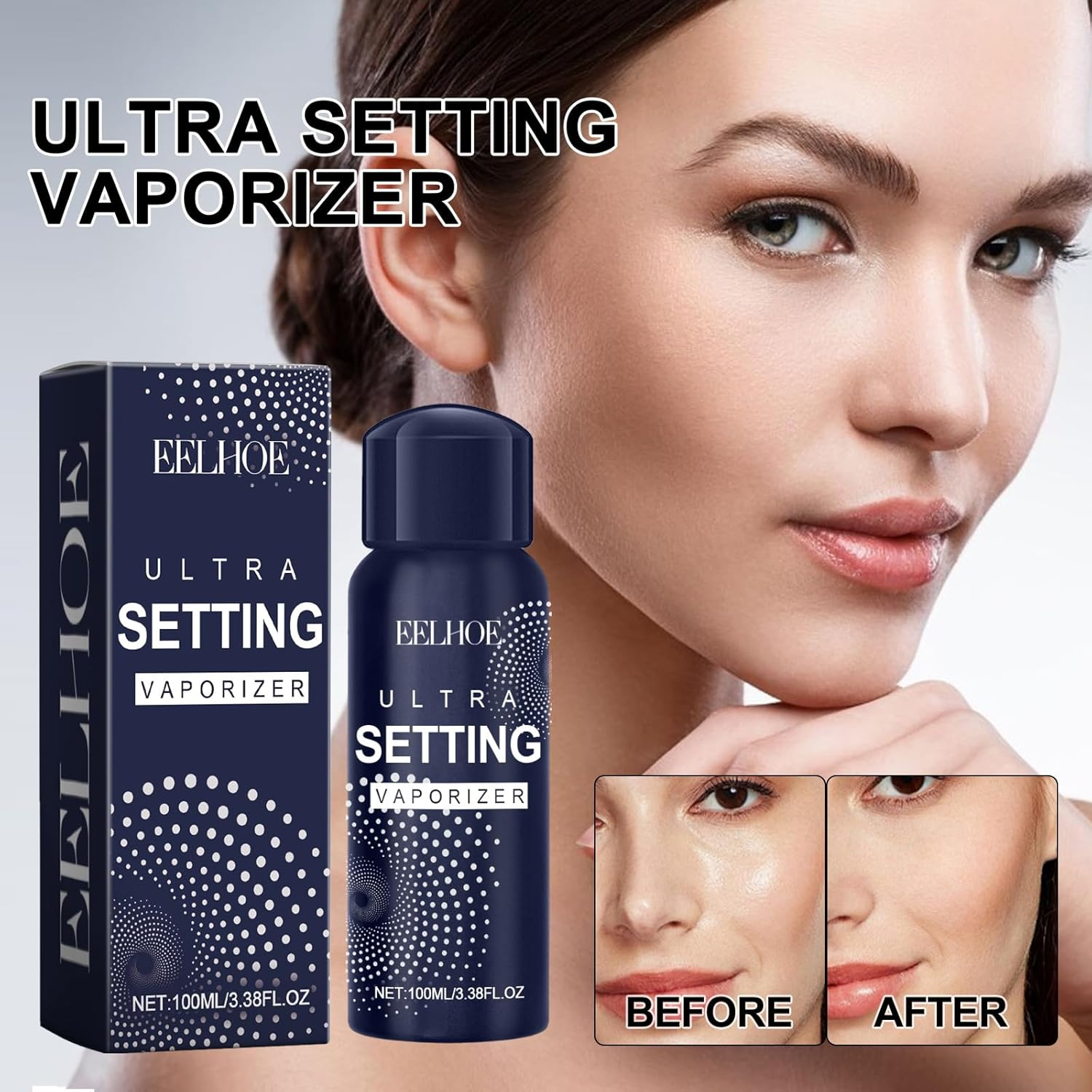 Makeup Setting Spray Lightweight Waterproof Waterproof Sweatproof Not Easy to Take off Makeup Halo Makeup Oil Control Refreshing Holding Spray image number 6