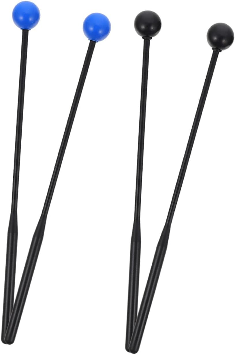 TOPPERFUN 2 Pairs of Rubber Drumsticks, 11.99X0.98In Marimba Drumsticks, Xylophone Hammers, Music Drumsticks, Glockenspiel Hammers, Singing Bowl Hammers