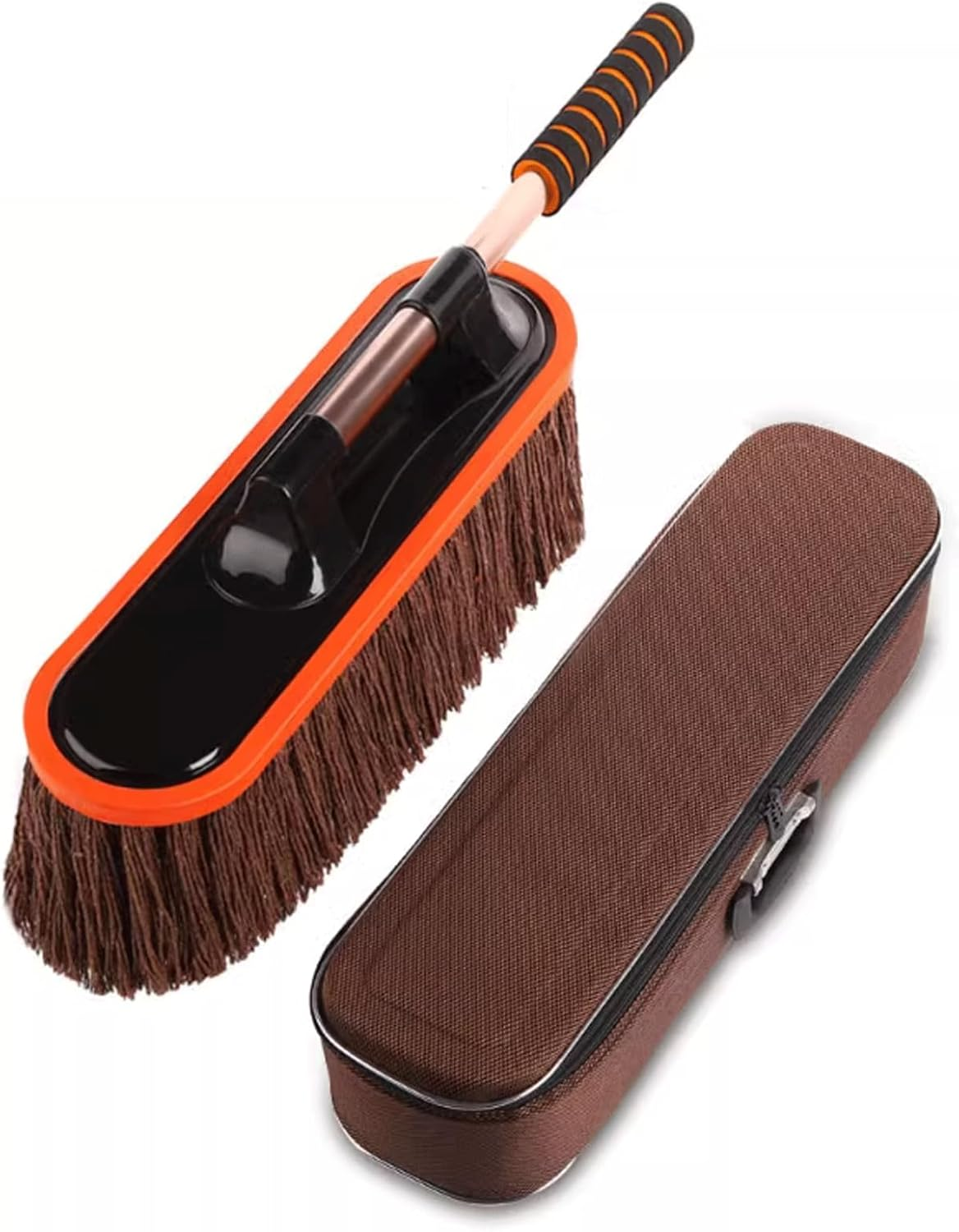 Cleaning Brush Set Car Mop Car Wash Special Tool Car Duster Sweeping Brush with Telescopic Pole Car Cleaning Wax Brush for Car Surface