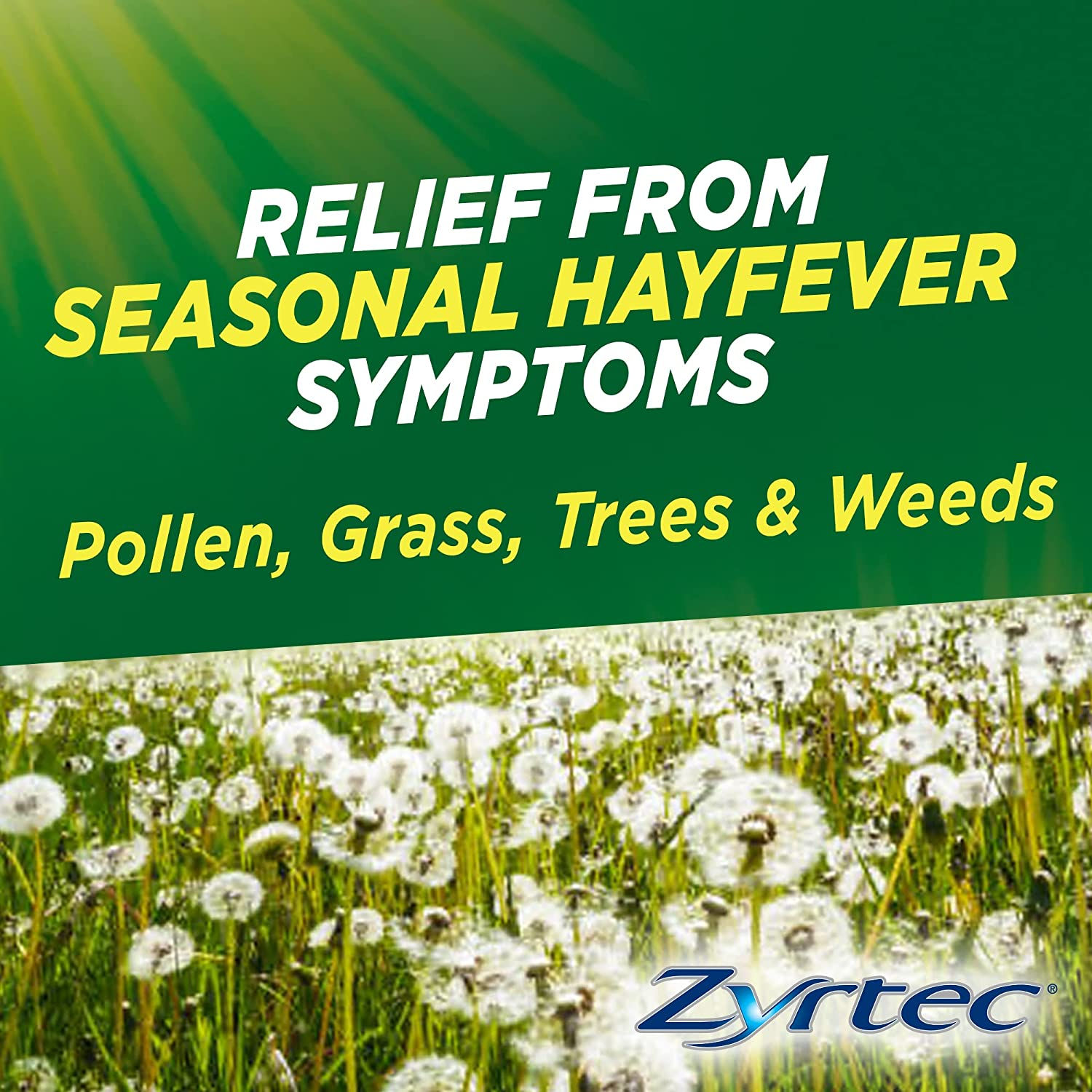 Zyrtec Rapid Acting Hayfever Allergy Relief Antihistamine Liquid Capsules 10 Pack |Contains Cetirizine|Provides Relief from Sneezing, Runny, Itchy Nose, Red, Itchy and Watery Eyes, Post Nasal