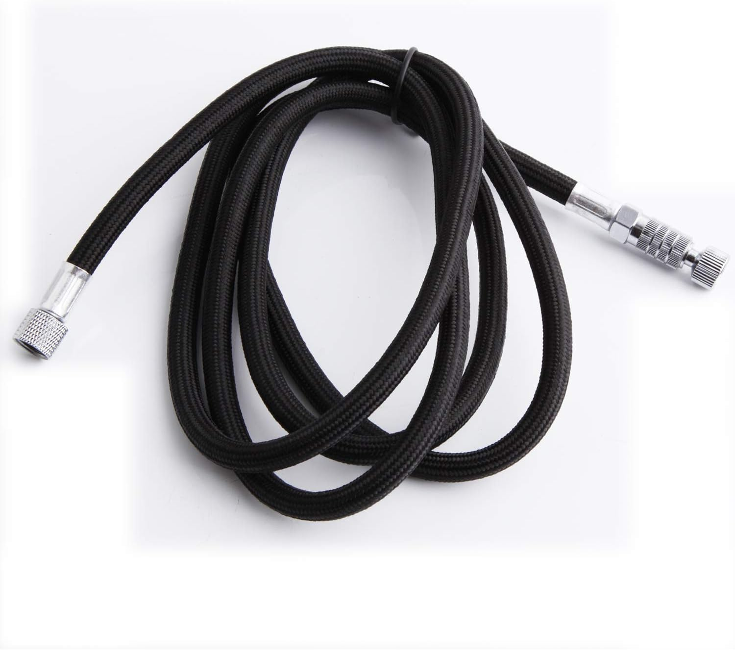FENNGDA Airbrush Hose, Premium 10Ft Nylon Braided Airbrush Hose with Airbrush Quick Release Disconnect Coupler, Plug 1/8" BSP Male and Female Hose Connection image number 1