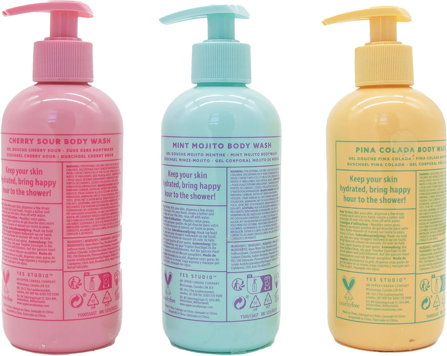 Yes Studio Cocktail Hour Body Wash Trio