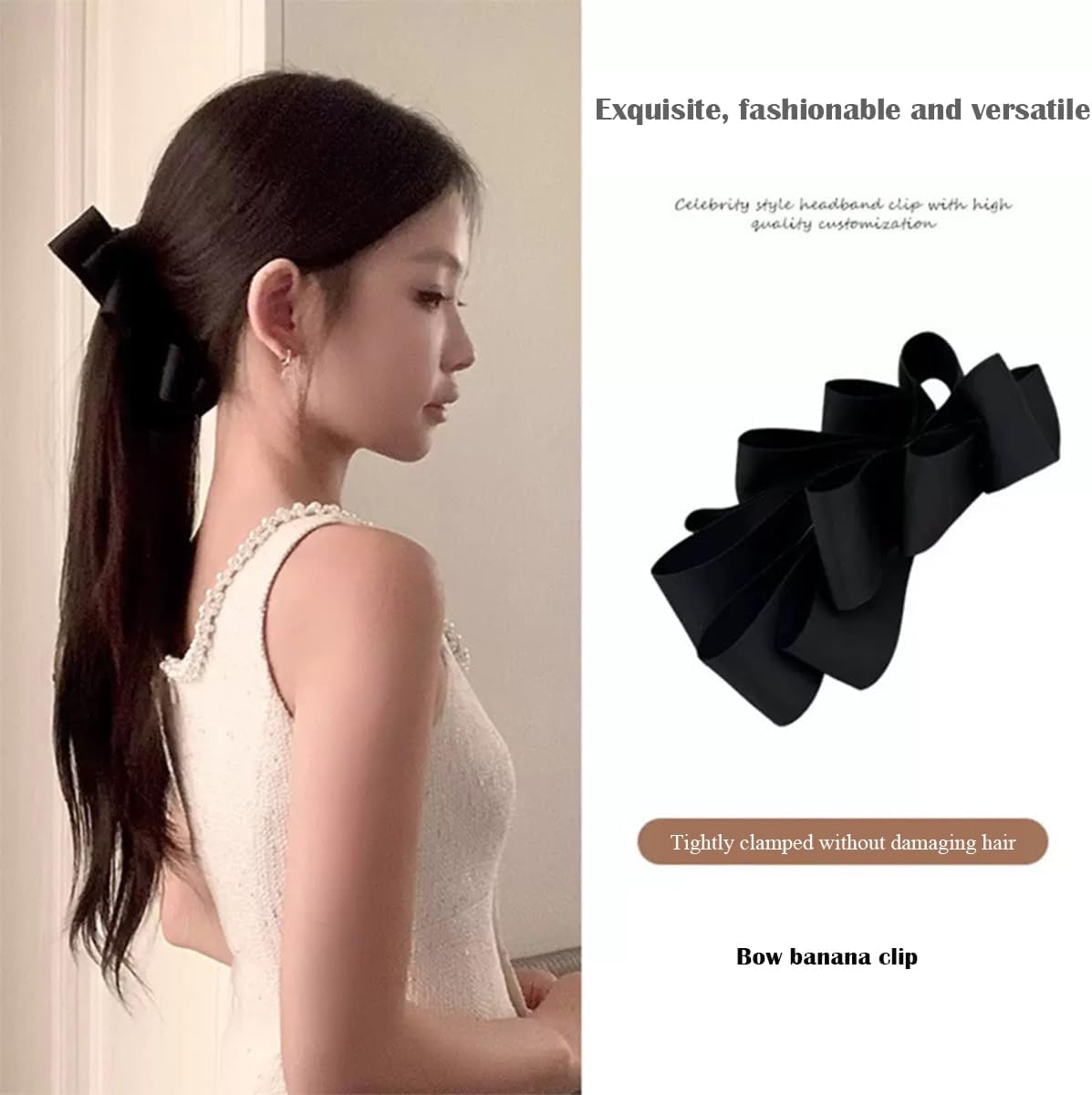 2Ps Hair Clips Women'S Band Butterfly Knot Shape Duckbill Hair Clips for Styling Hair Thick & Thin Clips image number 4