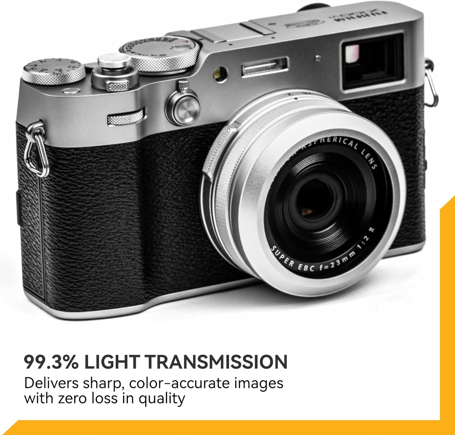 Nisi - NC UV (Black Frame), Camera Lens Protector Filter for Fujifilm X100 Series (X100, X100S, X100F, X100T, X100V, X100VI), Ultraviolet Filter, UV Protection, Optical Glass, Waterproof Nano Coating - Silver image number 4