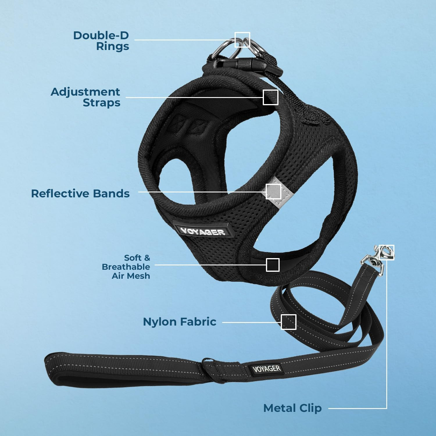 Best Pet Supplies, Inc. Voyager Step-In Air Dog Harness - All Weather Mesh, Step in Vest Harness for Small and Medium Dogs image number 2