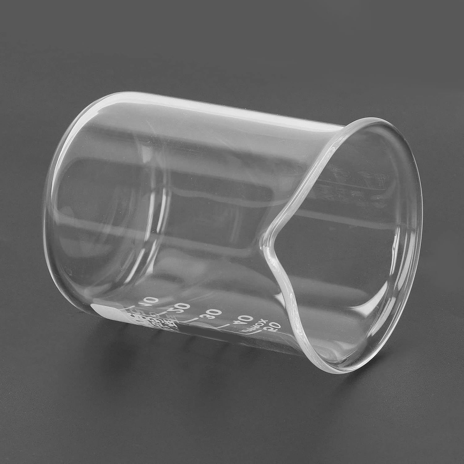 Glass Beaker, 10Pcs 50Ml Lab Beakers Glass Graduated Beaker Set, Professional Borosilicate Glass Measuring Beakers for Laboratories Classrooms image number 3