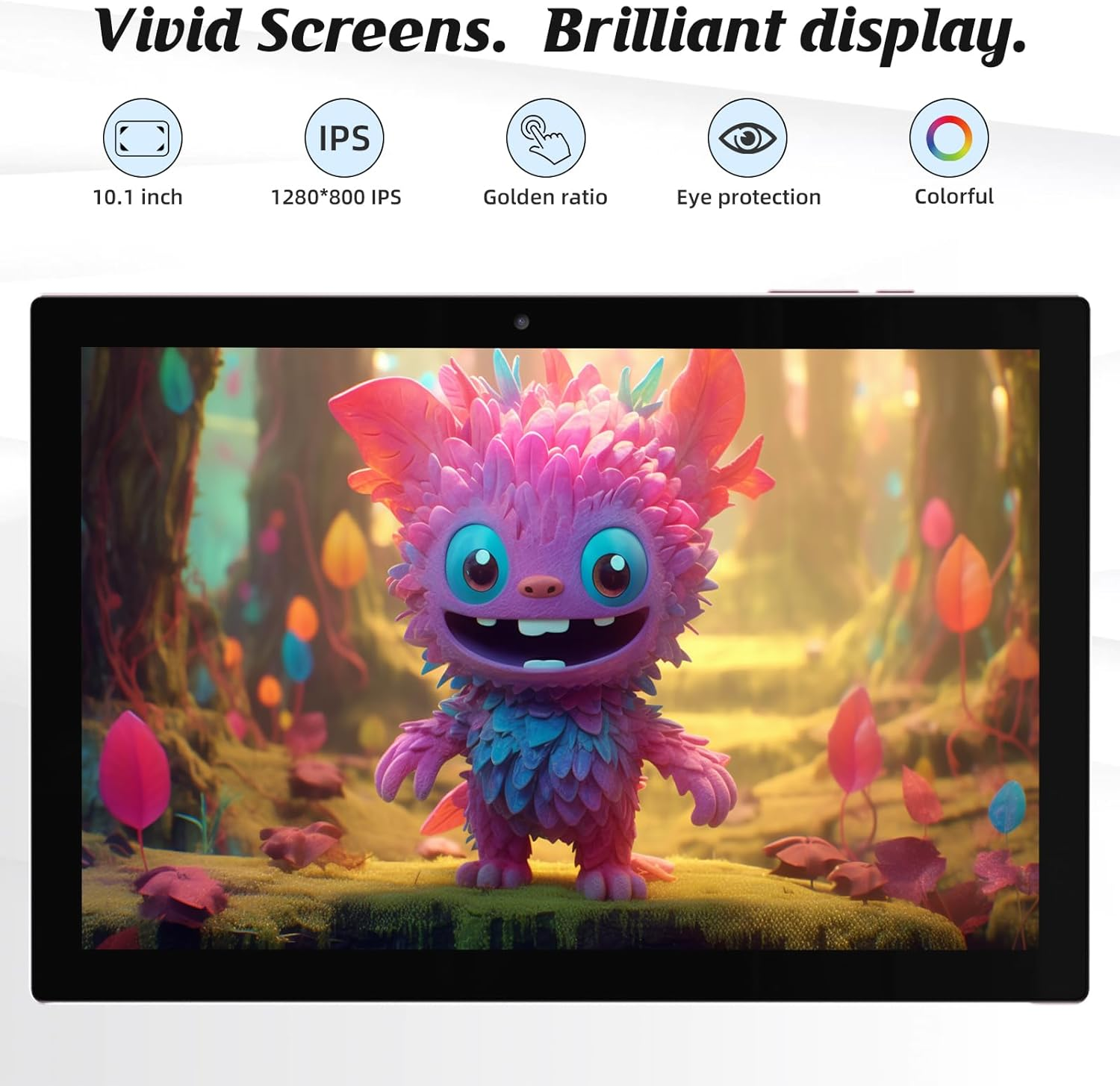 2 in 1 Tablet 10 Inch Android 14 OS Tableta, Tablets with Keyboard, Mouse, Case, Stylus, 64GB ROM+8GB RAM, 2MP+8MP Dual Camera, Quad Core Processor, 6000Mah Battery, 10.1 in FHD Tab (Pink)