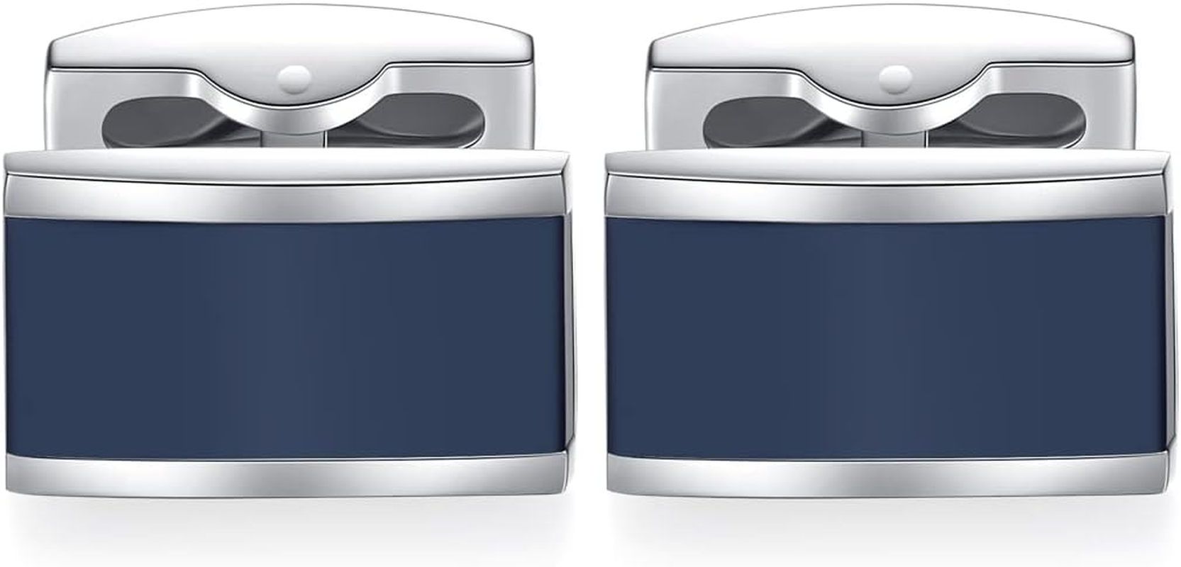 Honey Bear Cufflinks for Men - Shirt Black Rectangle Stainless Steel Business Wedding Gift image number 6