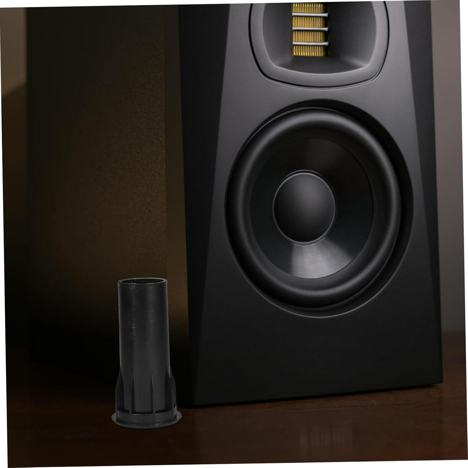 HOMSFOU 8Pcs Inverted Tube Subwoofer Bass Tube Plastic Speaker Enhancement Port Black For image number 2