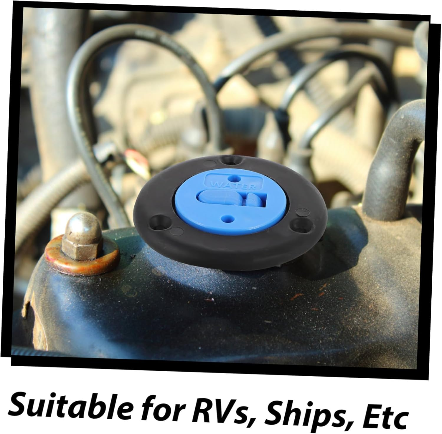 Plastic Water Hatch Cover Rv Boat Deck Water Filler Cap for Freshwater Inlet Replacement Accessories for Yachts and Caravans image number 4