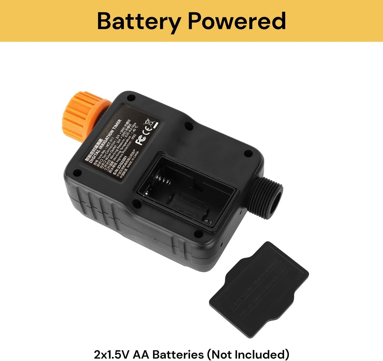 Sprinkler Timer, Programmable Garden Hose Timer with Rain Delay, Manual & Automatic Watering Modes, Outdoor Irrigation Controller for Lawns, Garden Beds, Yards, Patio & Pool Areas image number 1