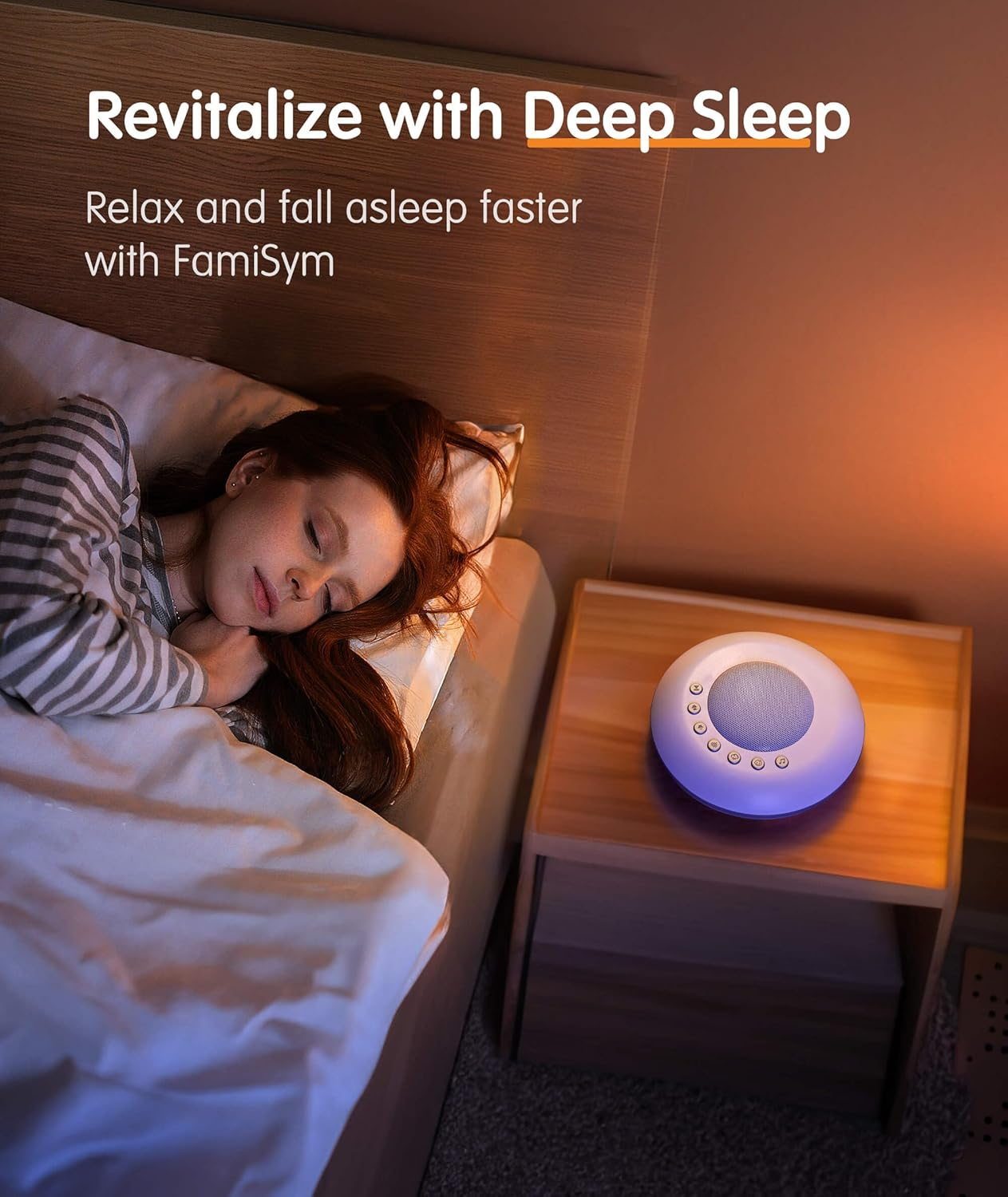White Noise Machine Baby, Portable Sound Machine for Sleeping Adults Kids, Travel Noise Machine with 28 Sleep Soothing Sounds for Home Office Nursery 3 Timer Memory Function Rechargeable