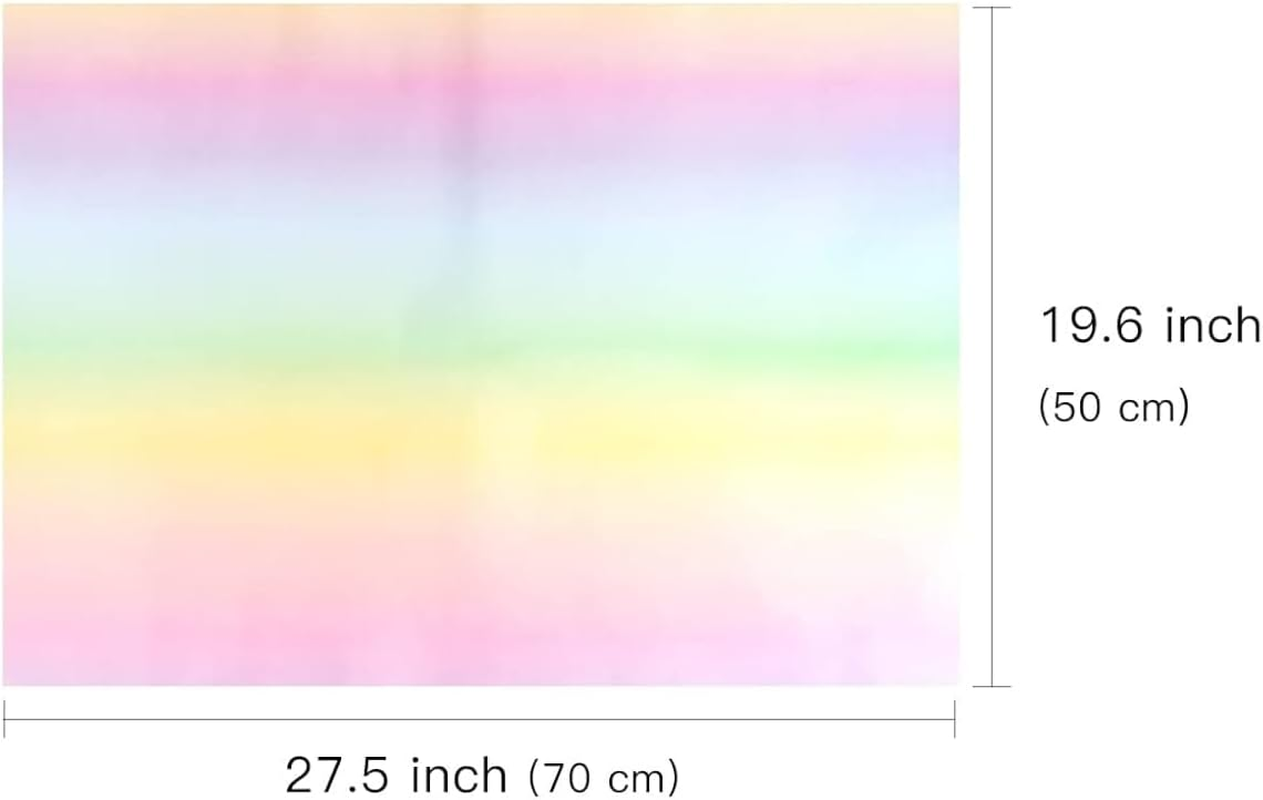 Xugoox 8 Sheets Rainbow Gradient Wrapping Paper for Women Girls Gifts, Matte Pink Purple Colorful Gift Wrap for Birthday Wedding Valentines 20 X 28 In image number 1