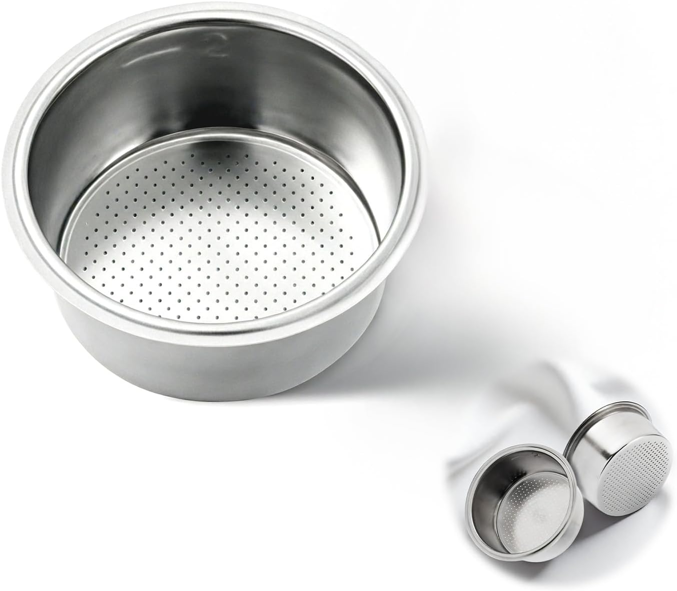 Convex Filter Basket 51 Mm, 16-18 G Stainless Steel Portafilter Basket Compatible with Delonghi La Specialista and Dedica, Precision Filter Strainer for Espresso Machines (H26) image number 5