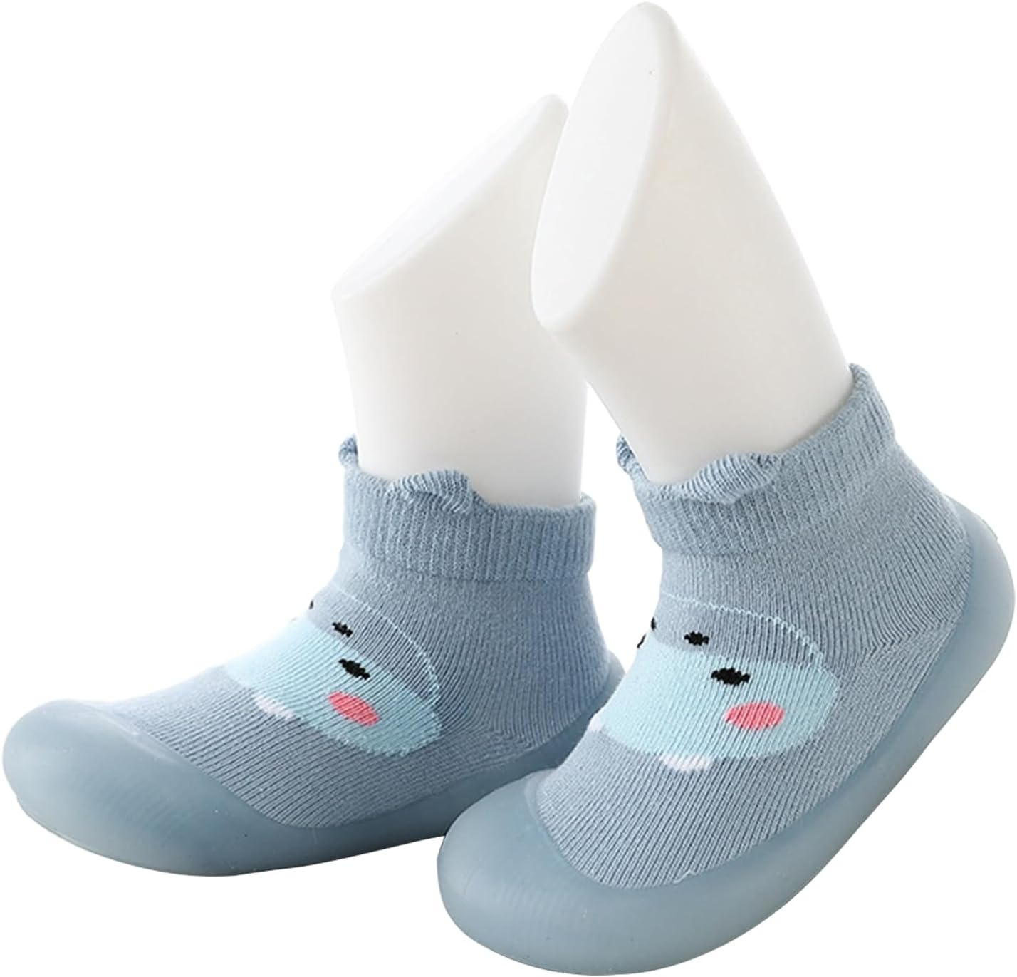 Toddler Shoes Baby First-Walking Trainers - Upgraded Breathable Anti-Slip Toddler Shoes Socks/ Soft Kid Cute Non-Skid Sock Shoes Indoor Slipper Mesh Lightweight Sole Children Baby Girl Boys Floor Socks 1 Pair