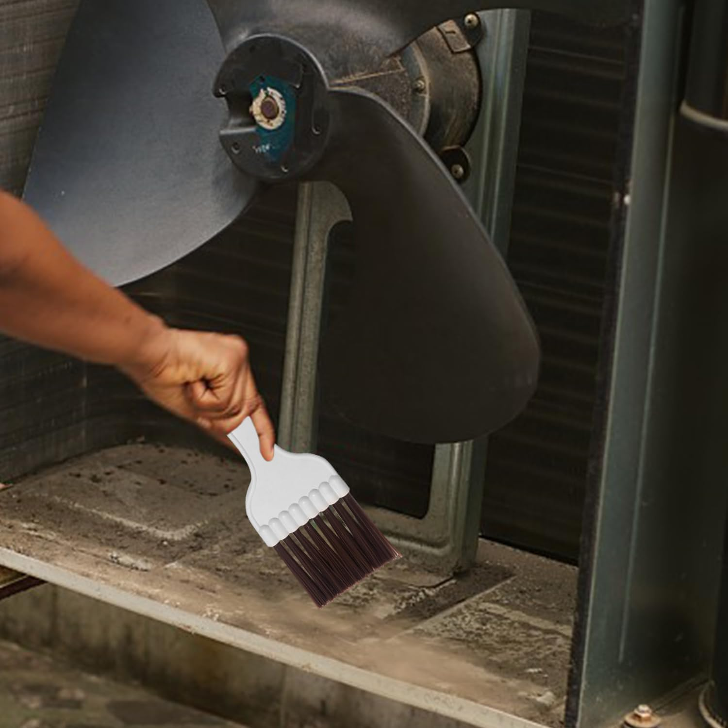 JDNFKG Pack of 4 Electric Cleaning Brushes, Multifunctional Cleaning Tools, Electric Dust Removal Tools, Suitable for Air Conditioners, Refrigerators and Evaporators