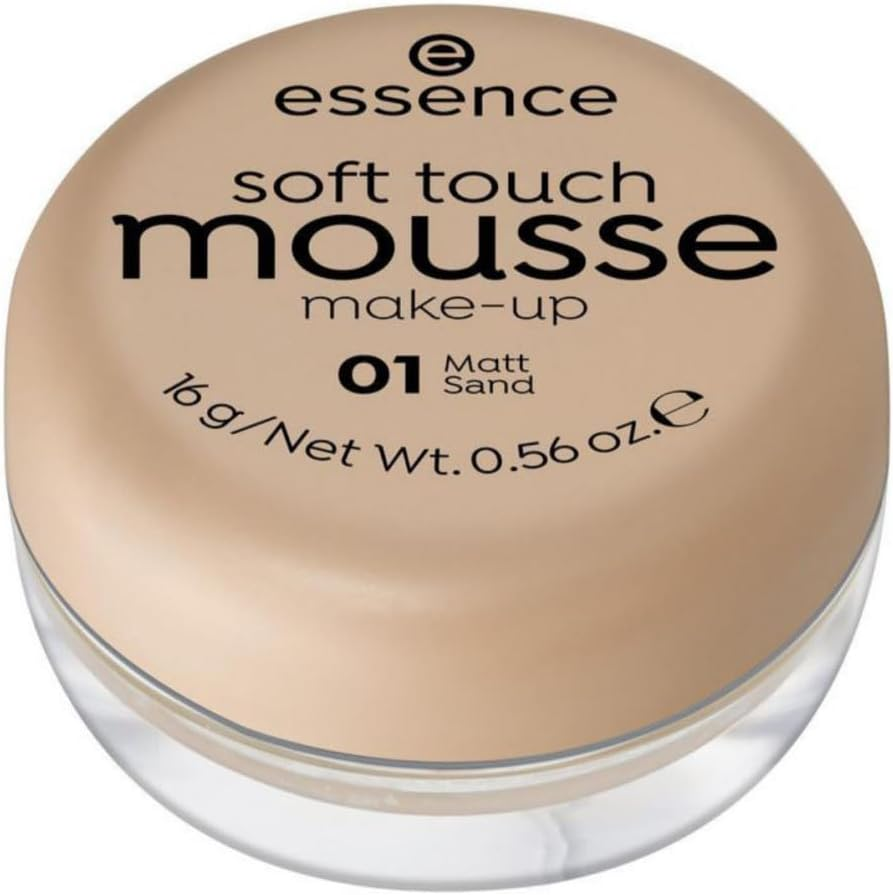 Essence Cosmetics Soft Touch Mousse Make-Up, 01 Matt Sand