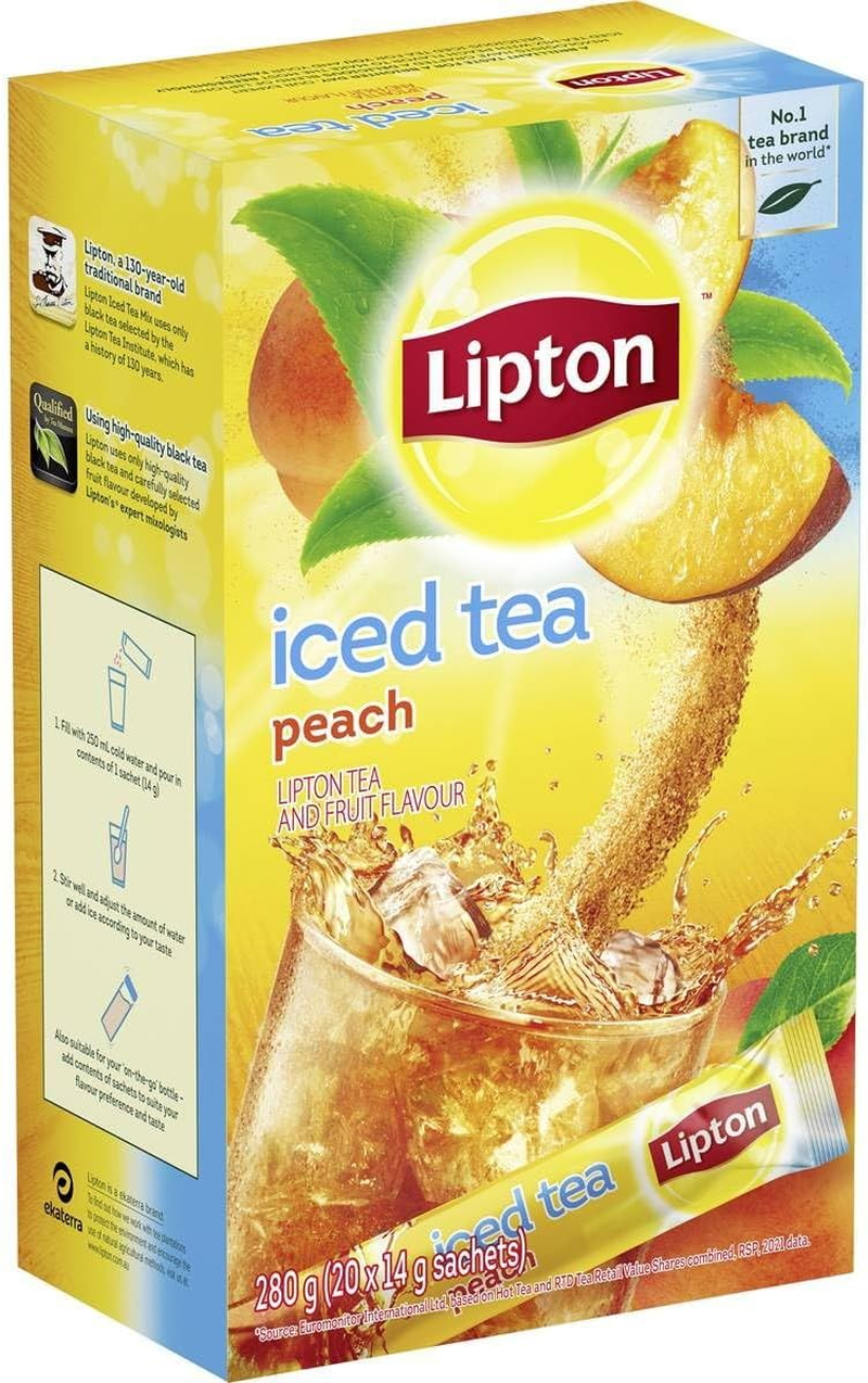 Lipton Iced Tea Peach Sachets, 20 Bags image number 4