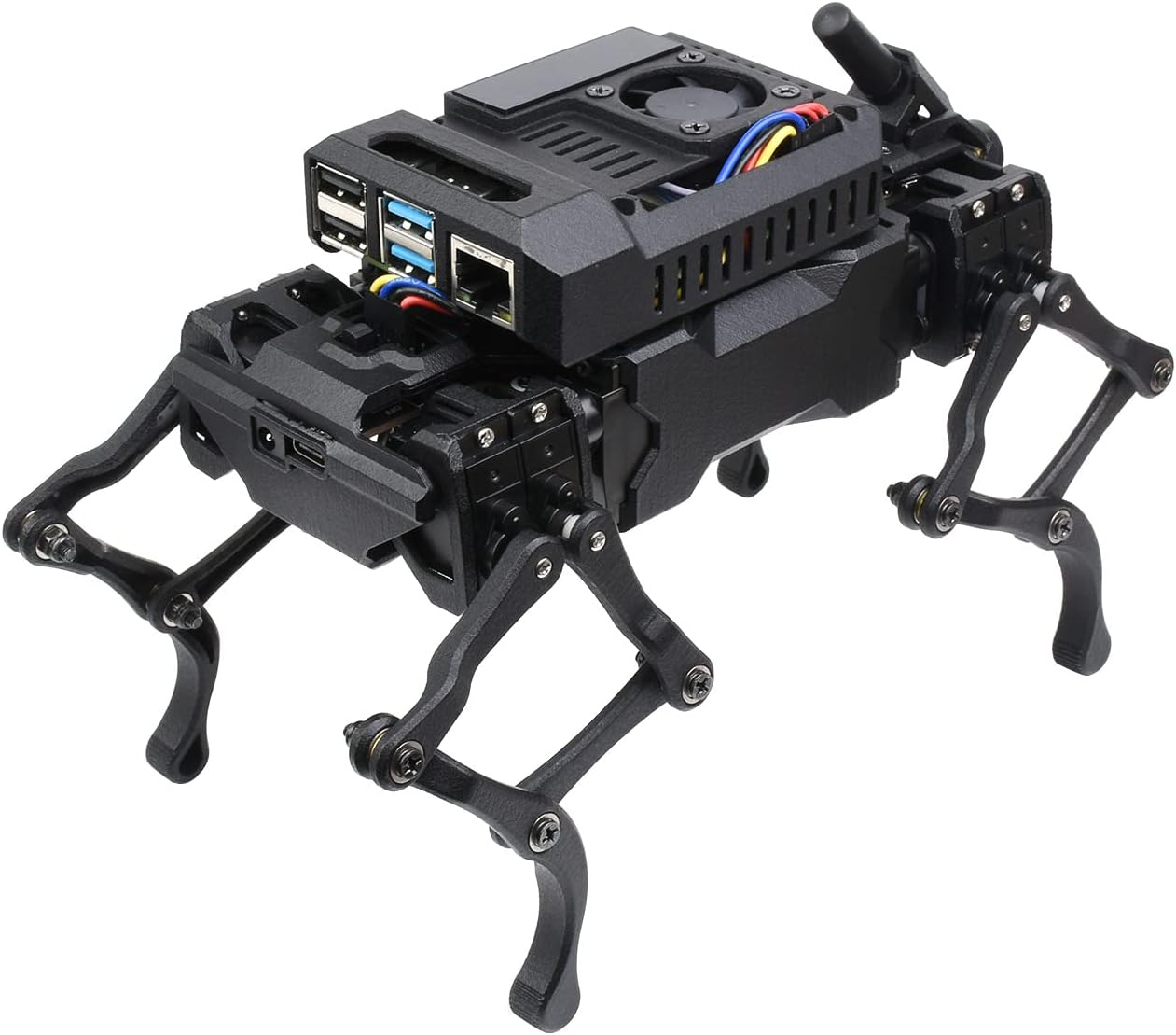 Waveshare WAVEGO 12-DOF Bionic Dog-Like Robot Open Source for ESP32 and PI4B Facial Recognition Color Tracking Motion Detection with Raspberry Pi Extension Holder (22 Items) image number 3