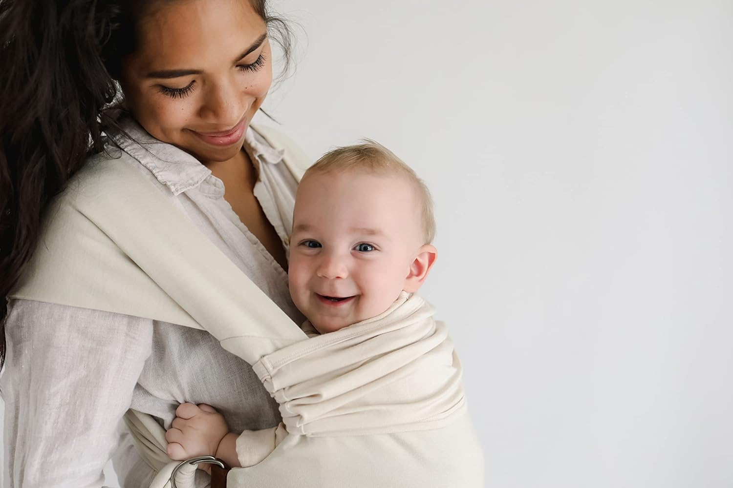 Lalabu Simple Wrap | Baby Carrier | Baby Wrap | Babywearing (Natural) - Driftwood image number 5