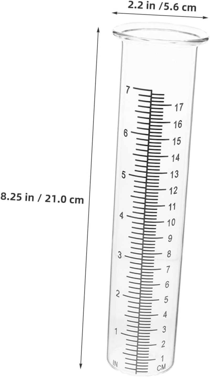 YARNOW 3Pcs Clear Rain Gauge Tubes Freeze Rain Water for Accurate Outdoor Garden Lawn Measurement with Large Numbers image number 4
