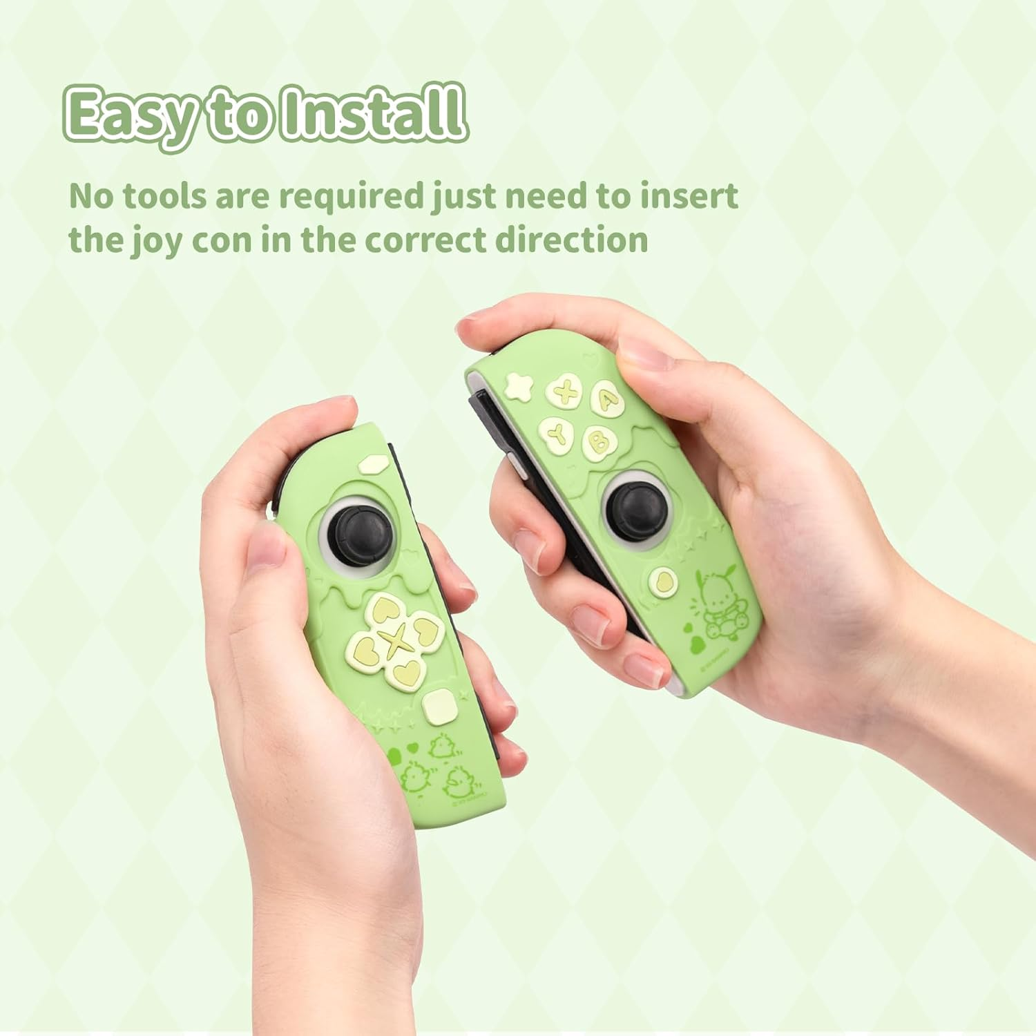 Switch Game Console Controller Skin,Soft Silicone Protective Cover Case,Cute Anti-Scratch Protective Case for Switch/Oled Joystick Controllers image number 3