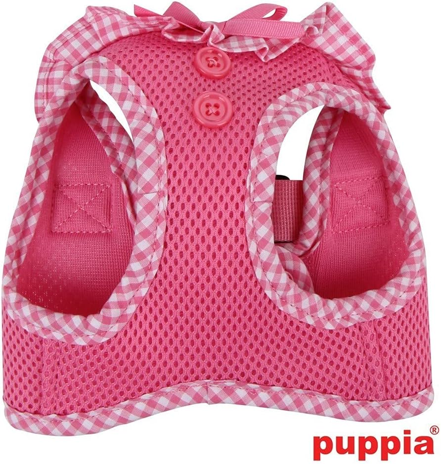 Puppia Gingham Dog Vest, Pink Medium image number 2