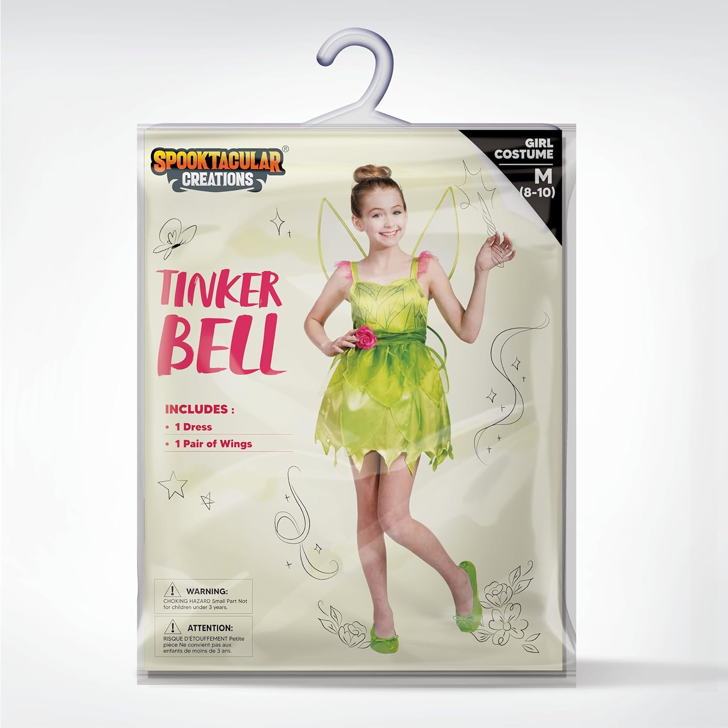 Spooktacular Creations Fairy Costume for Girls, Toddlers Green Fairy Costume Dress, Fairy Tutu Dress for Kids Halloween Party image number 5