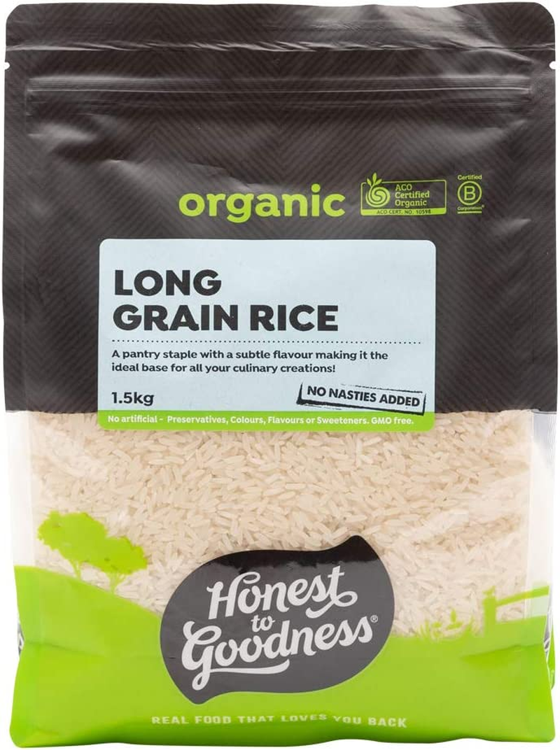 Honest to Goodness Organic White Long Grain Rice 1.5 Kg