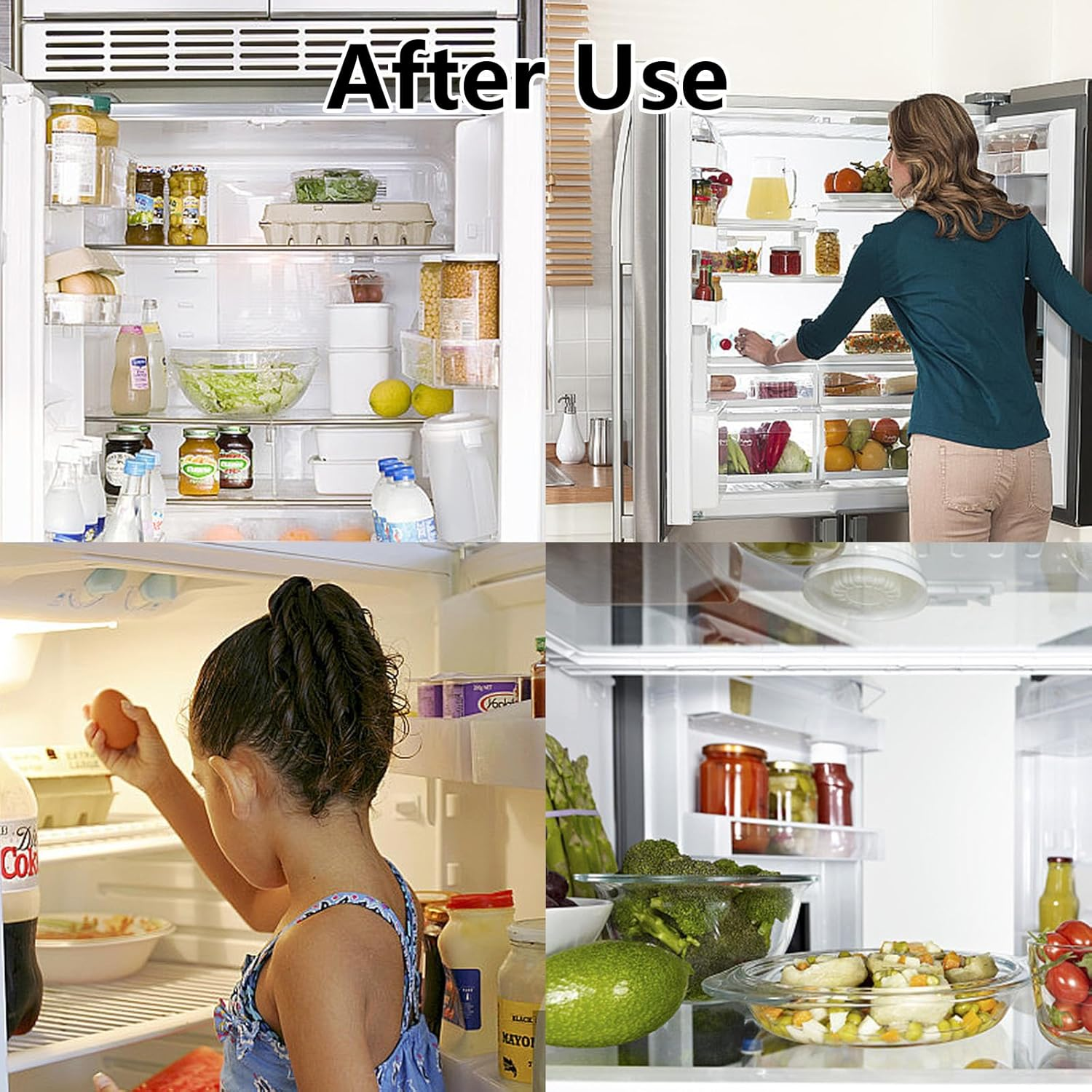 14-Piece Fridge Cleaning Set, Fridge Drain Cleaning, Fridge Cleaner Set with Fridge Brush, Hose, Syringe, De-Icing Shovels, Plunger, for Unblocking Drain Holes, Refrigerators