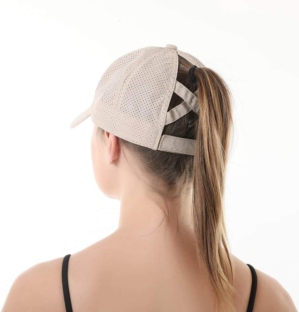 FASHIXD Ponytail Baseball Cap for Women Mesh Quick Dry Baseball Hat with Ponytail Hole