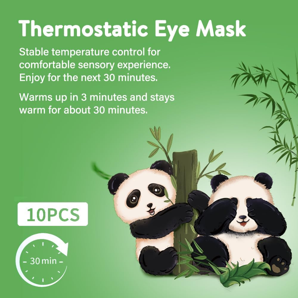Minidiva Steam Eye Mask for Dry Eyes, 30Pcs Self Heating Spa Warm Eye Mask Relax Sleep Mask, Disposable Heated Eye Mask for Dark Circles Eye Fatigue, Relieve Stress Eye Fatigue (Unscented) image number 4
