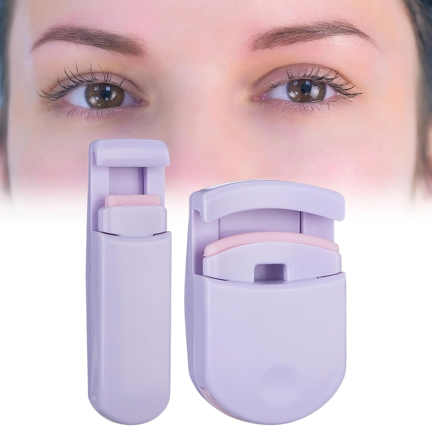 Lash Curler - Natural Curl Eye Lash Curler with Replacement Pad,Portable Travel Eyelash Makeup Accessories for Women Girls Boys Youth Friends Family