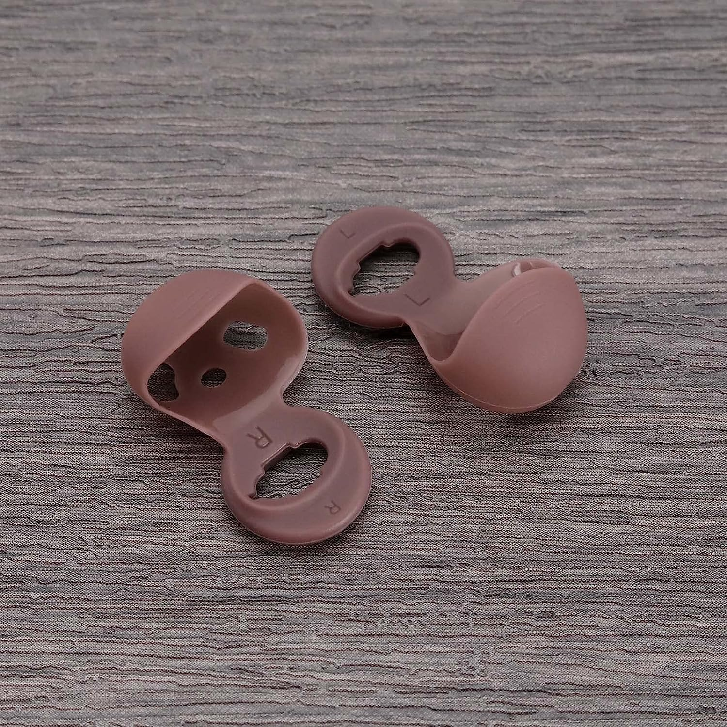 Emagtech 8 Pairs Ear Tips Compatible with Samsung Galaxy Buds Live Earphones Anti-Slip Silicone Earbud Cover (Black White Brown Red 4 Pairs Size L & 4 Pairs Size S) image number 2