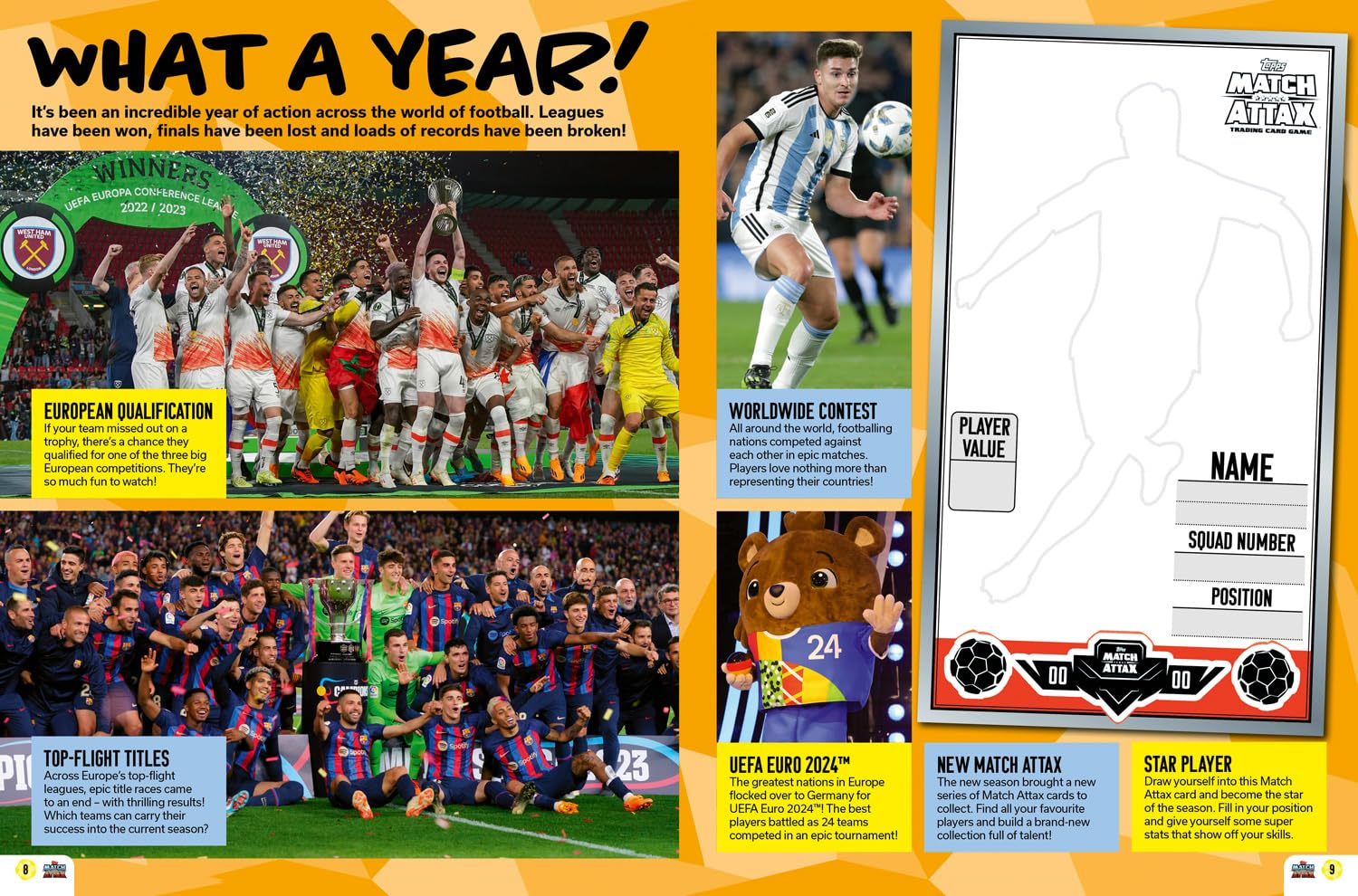 Match Attax Annual 2025: the Brand New and 100% Official Companion to the Ultimate Trading Card Game. Featuring the Biggest Teams and Greatest Players with Facts, Stats, Puzzles for Football Fans! image number 1