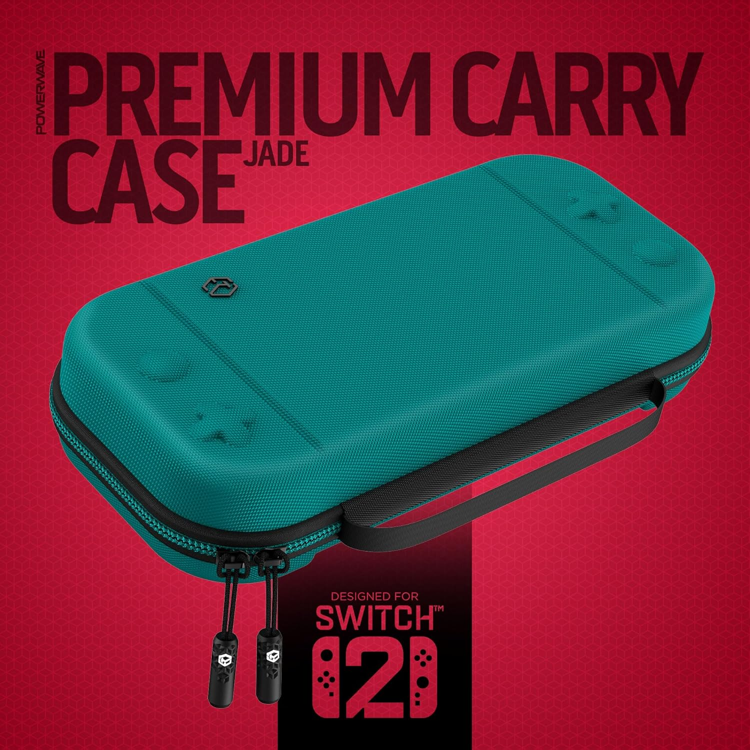 Powerwave Premium Carry Case Jade for Nintendo Switch 2, Durable Protective Hard Shell, 30 Game Cartridge Slots, Mesh Pocket, Portable Travel Storage Case image number 4