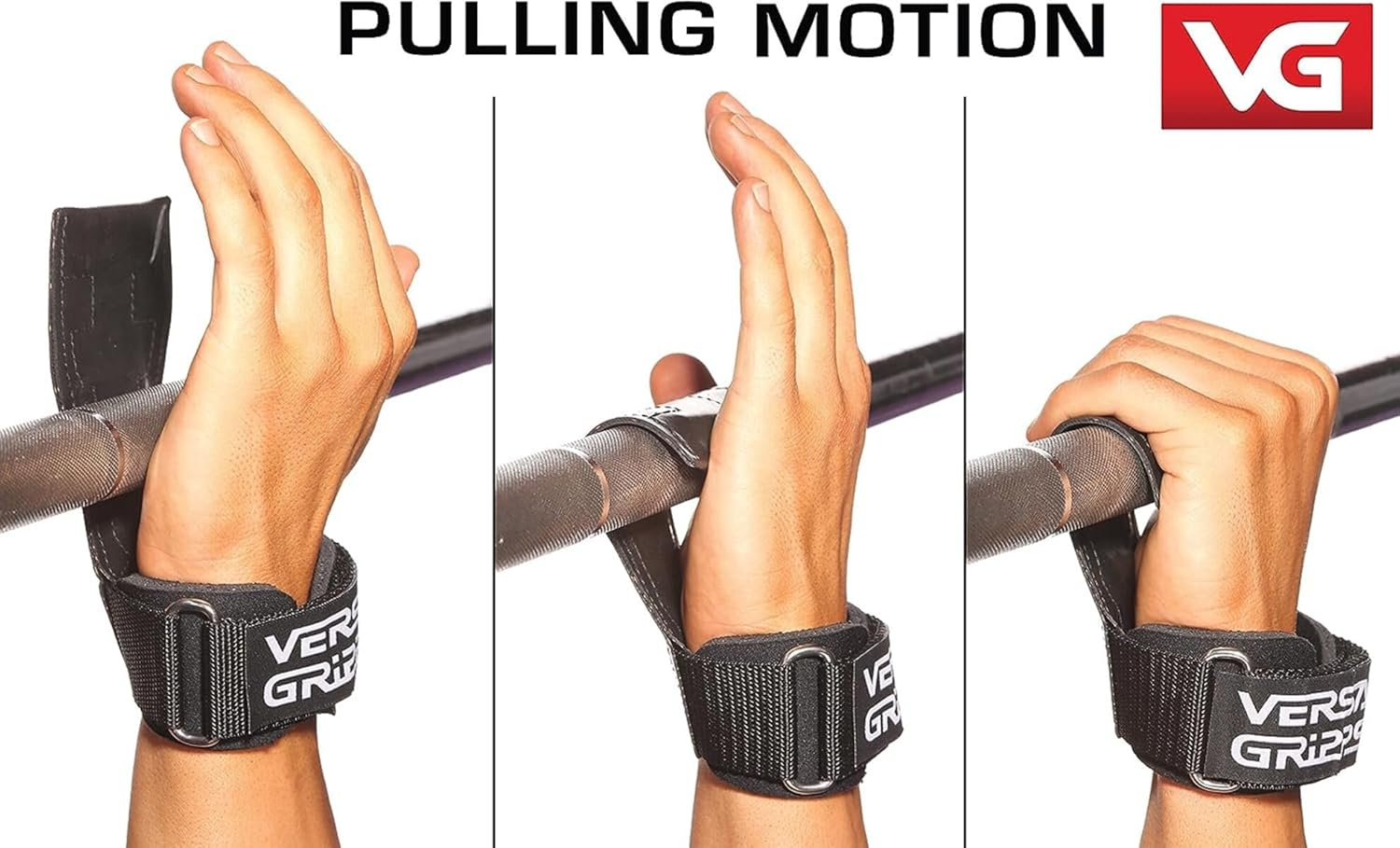 Versa Gripps? PRO Series Lifting Straps - Silver image number 3