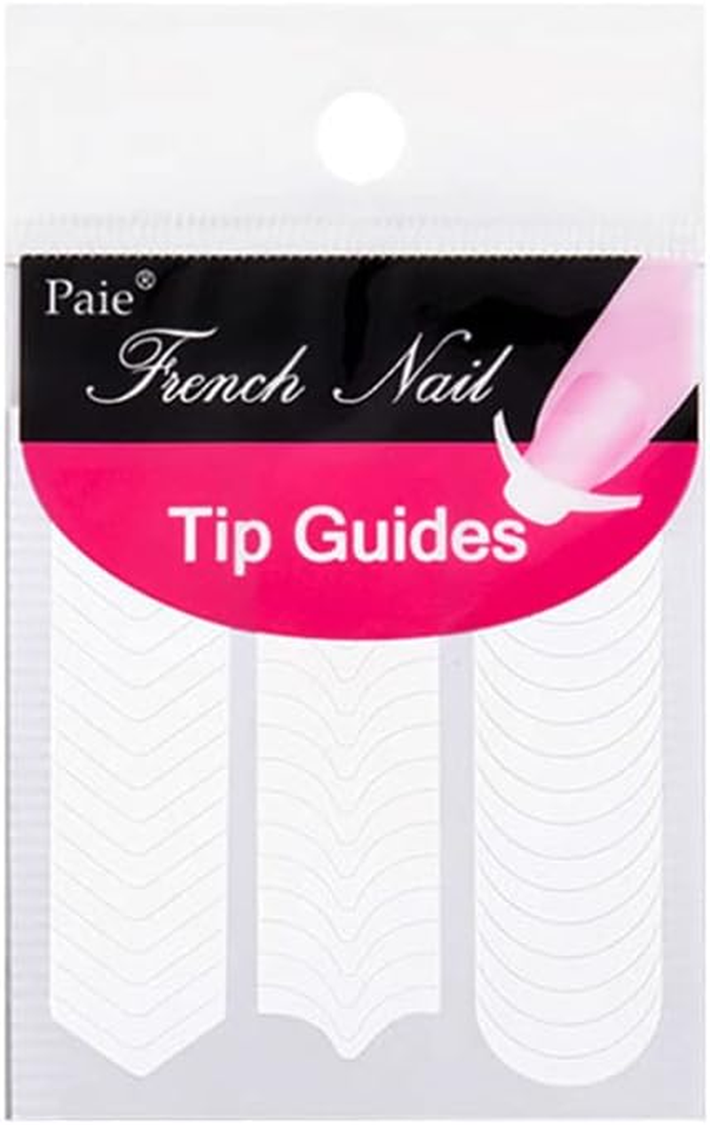 B 48PCS French Tip Nail Decoration Strip Sticker Stencil Guides Manicure Art DIY image number 4