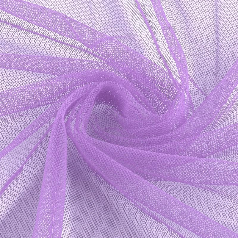 160Cm X 100Cm Black Polyester Tulle Mesh, Clear Bridal Veil Mesh for Wedding Decoration DIY Craft Projects Gift Wrapping and Outfit Design - Black image number 5