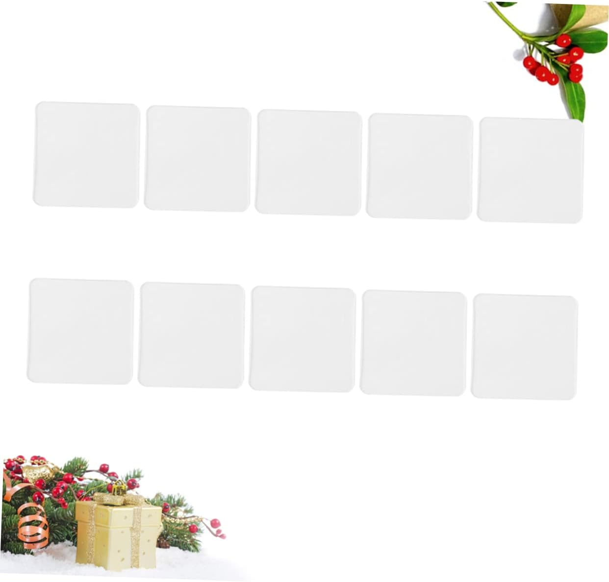 SHOWERORO 20Pcs Double-Sided Tape Nano Adhesive Sticker for Tile Kitchen Bathroom Car Office Washable Strong Hold Reusable No Residue image number 1