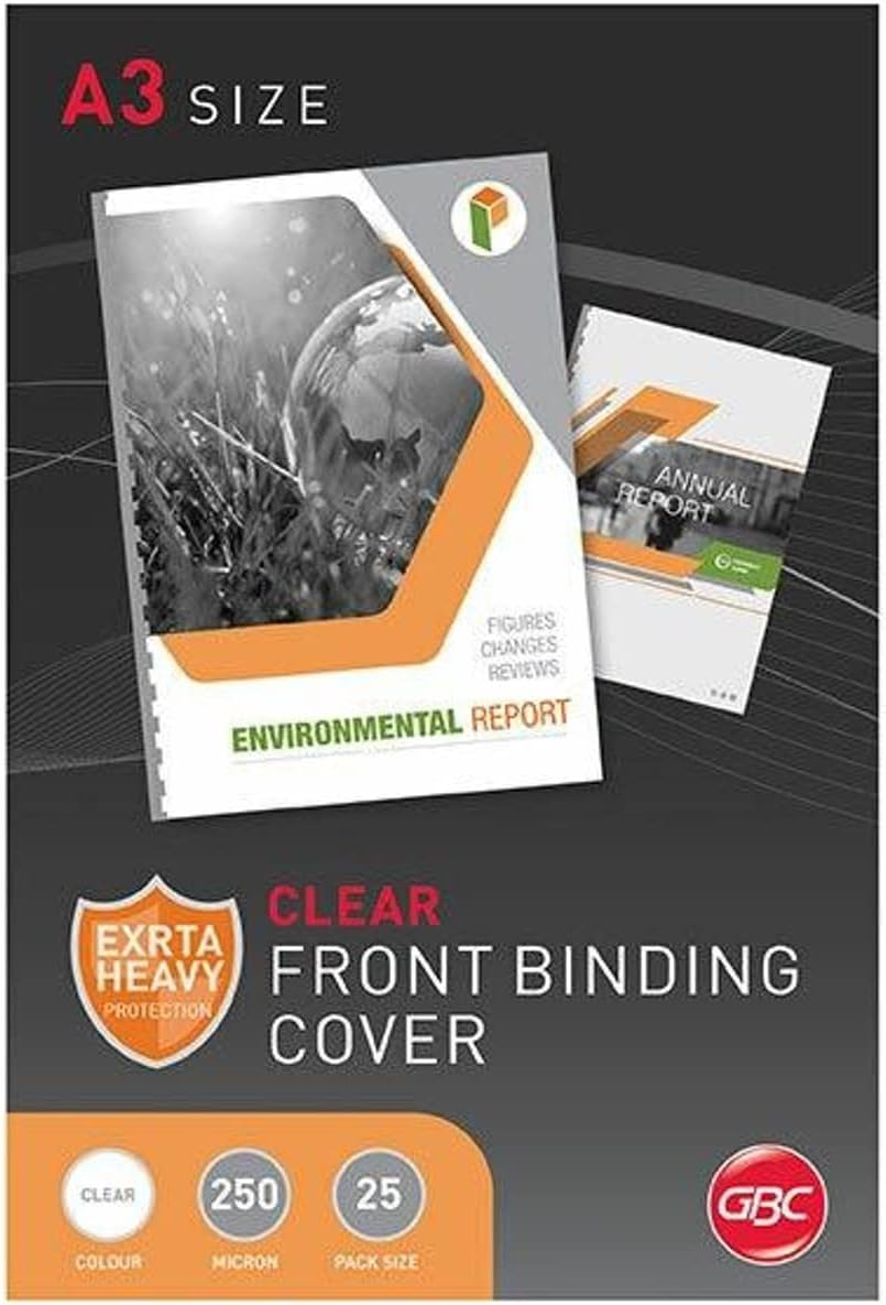 GBC BCP20CLR200 Binding Cover, A4 200 Micron Clear PK200 image number 1