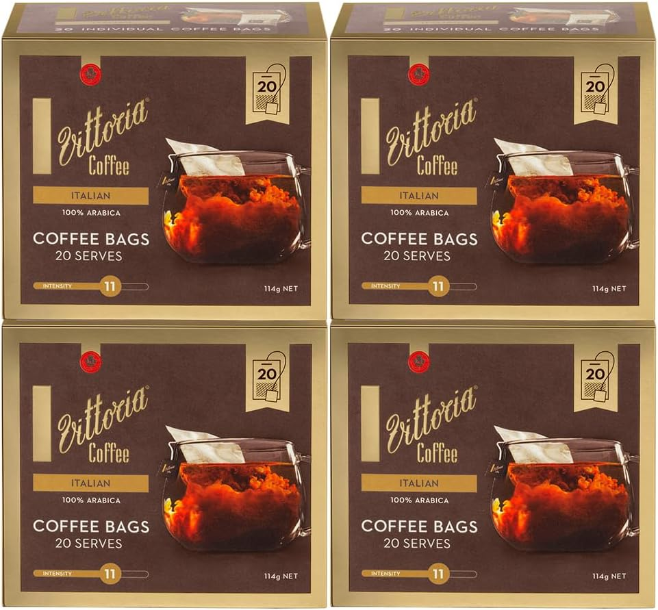 Vittoria Coffee Decaffeinated Coffee Bags (Case of 4) image number 2