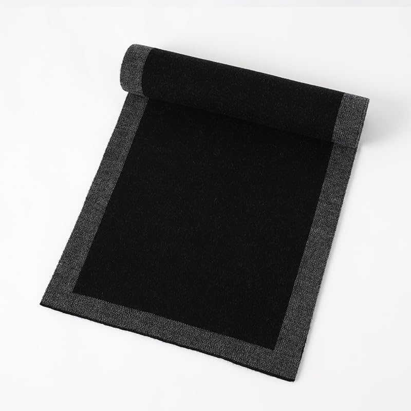 Winter Wool Scarf Colours Block Stylish 180X30Cm Thermal Scarves image number 1