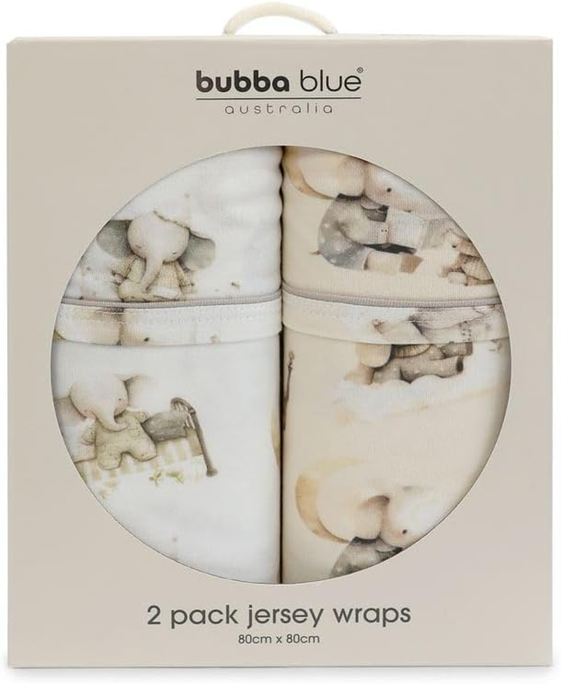 Elephant Bedtime 2 PK Jersey Wraps image number 1